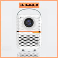 Android Smart Mini Projector 300ANSI Lumen Portable Projector 4K with WIFI Bluetooth 1080P Home Movie Theater Beamer