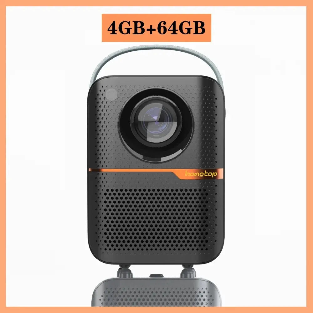 Android Smart Mini Projector 300ANSI Lumen Portable Projector 4K with WIFI Bluetooth 1080P Home Movie Theater Beamer